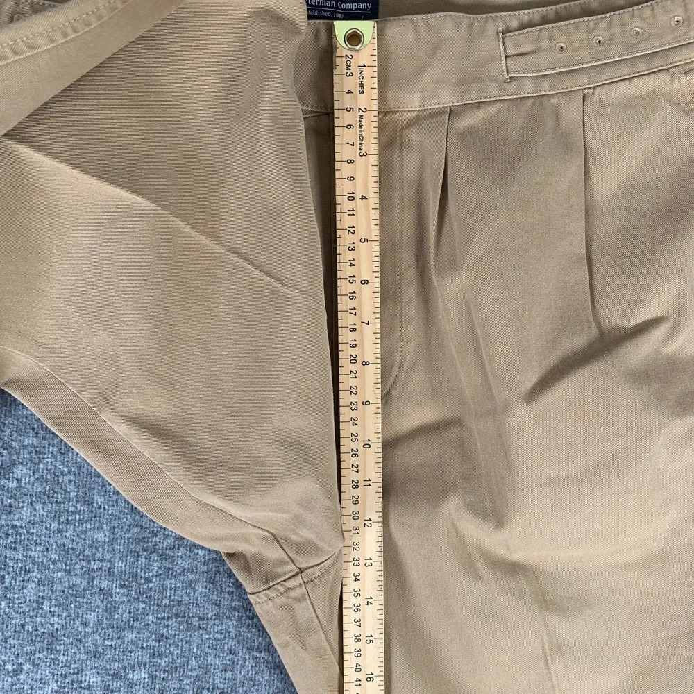Gurkha Pants Men 38x32 J Peterman Company Brown Old Money Luxury Pleated